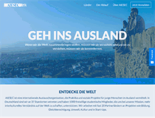 Tablet Screenshot of aiesec.de